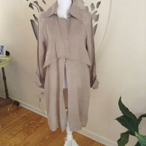 Light Linen Duster Size M NWOT